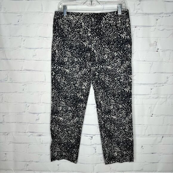 Loft size 6 black and white pants - Picture 1 of 9